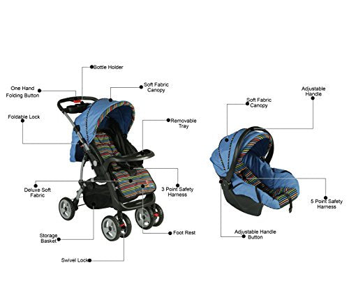 Sunbaby Devine Travel System (Blue)