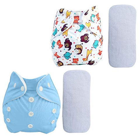 Sunbaby Anti-slip Plastic Big Baby Bathtub with Drain Plug, For Baby Bubble Bath & Reusable Pocket Cloth Diaper(4 In 1 Size), Free Insert For Newborns & Growing Up Toddlers.