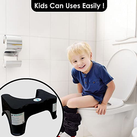 Sunbaby Squat Potty-Shotty Toilet Step Stool with Soft Cushion Baby Potty Seat (Blue)