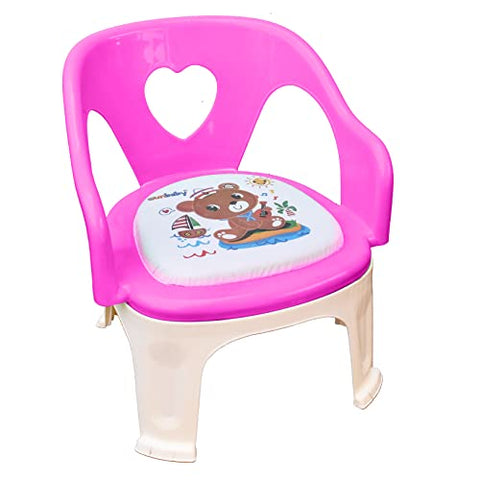 SUNBABY Sweetheart ChuChu Whistling Baby Chair, w/armrest, Soft Cushion Seating, Portable, Best for Homes & Play Schools, to sit for Activities (Blue)