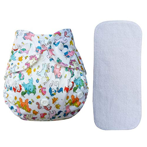 Sunbaby Anti-slip Plastic Big Baby Bathtub with Drain Plug, For Baby Bubble Bath & Reusable Pocket Cloth Diaper(4 In 1 Size), Free Insert For Newborns & Growing Up Toddlers.