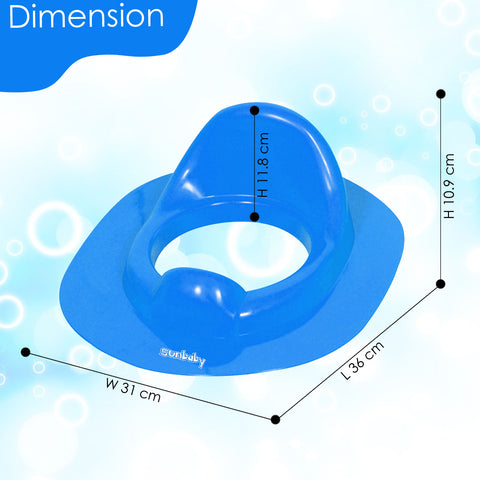 Sunbaby Poo_time Baby Potty Training Seat for Kids/Toddler/Babies/Infant, Portable Travel Potty, Can Be Fixed On Adult Potty Seat for Training, Kids Toilet Seat, 12-36 Months