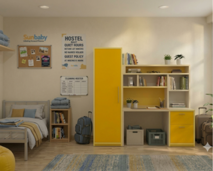 Hostel Cupboard with Study Table