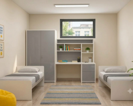 Hostel Cupboard with Study Table