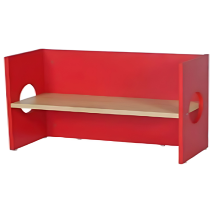 Red Reading Bench