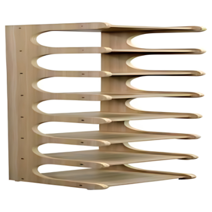 Wooden Tiered Shoe Rack
