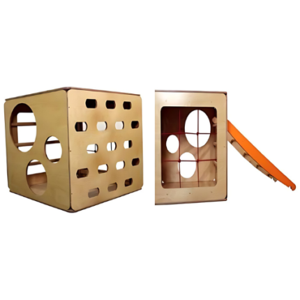 Square Climbing Cube with Slide