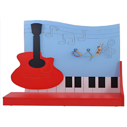 Music Stage with Guitar and Piano