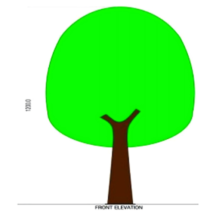 Tree Wall Decor - Lime Green